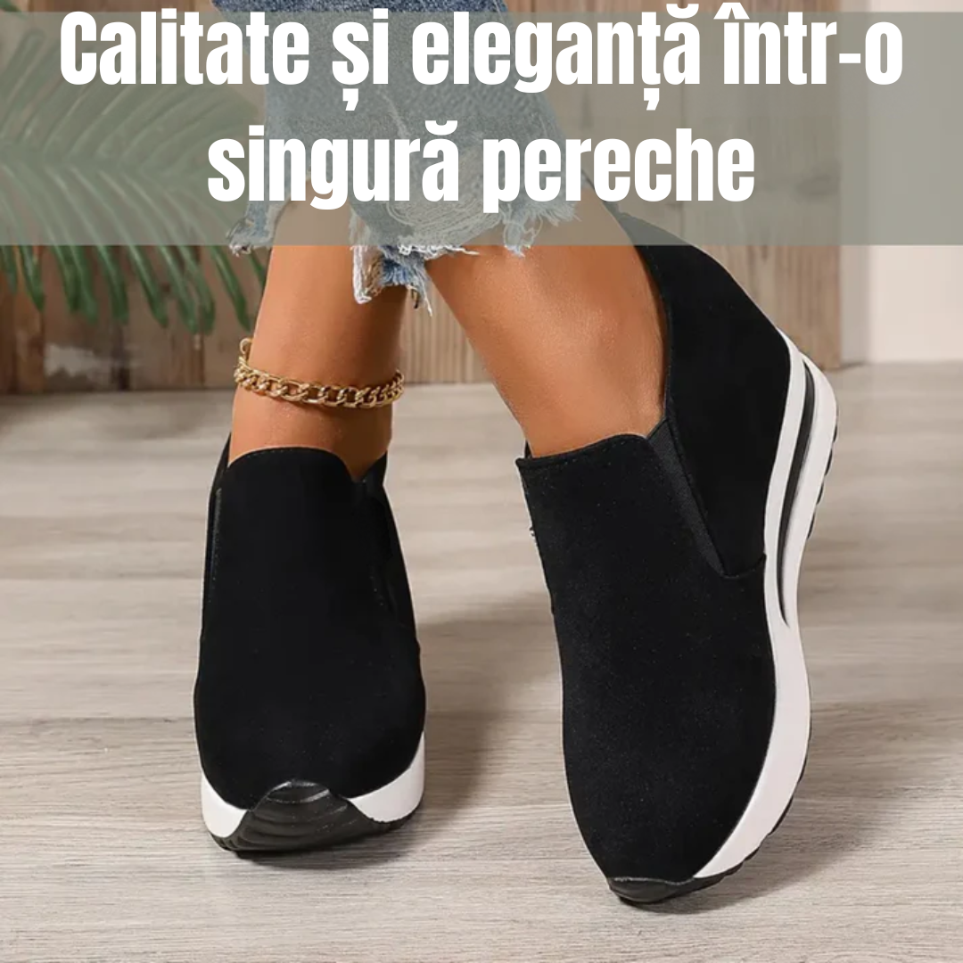 Adidași cu platformă cu tălpi ergonomic pentru femei