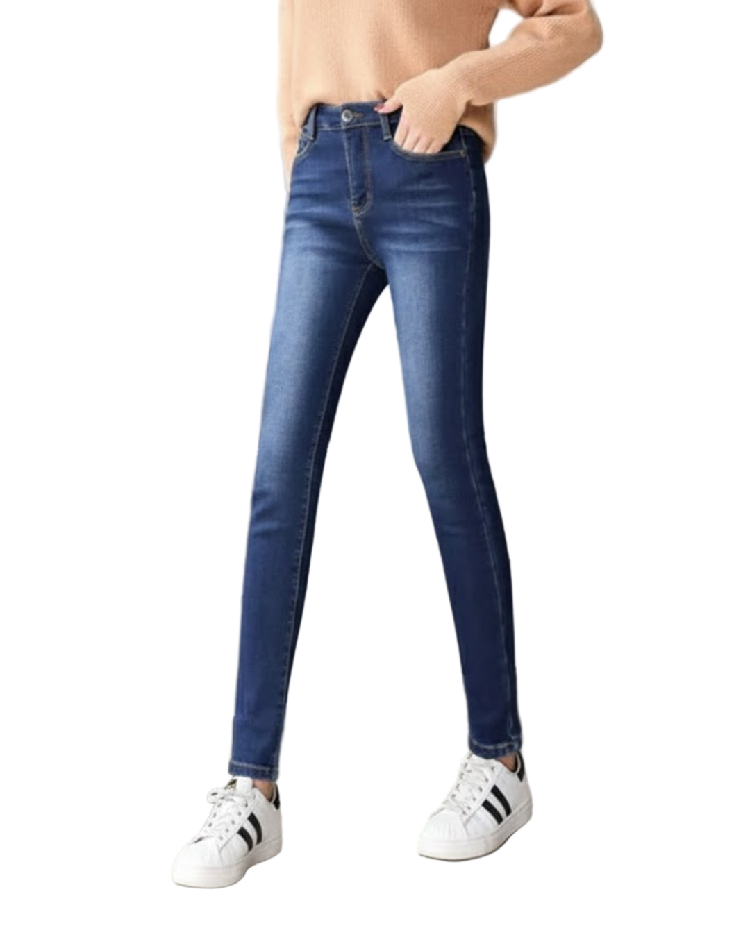 Blugi de Iarnă Călduroși pe Interior Pentru Femei 