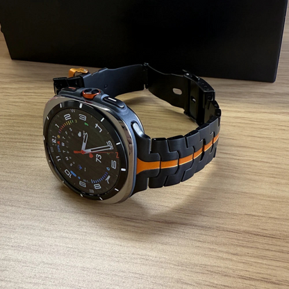 Ceas sportiv cu rea din titan futuristic și funcțional