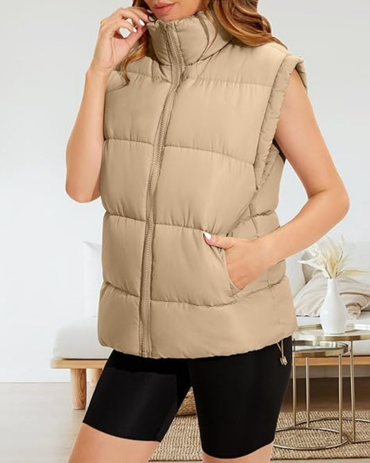 Vestă Matlasată Puffer pentru Femei