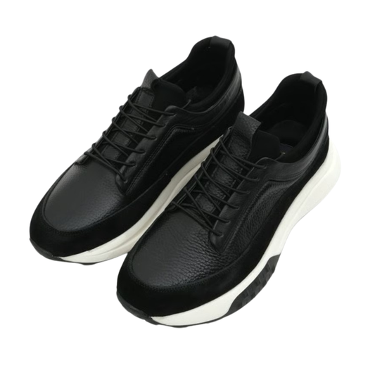 Adidași din natural skin with talpă înaltă pentru bărbați® 