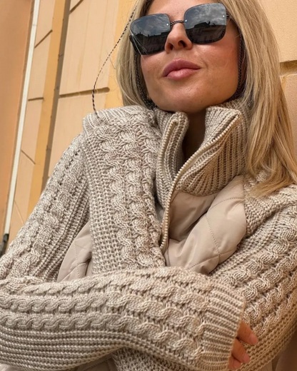 Jachetă casual cu lungi și fermoar pentru bărbați 