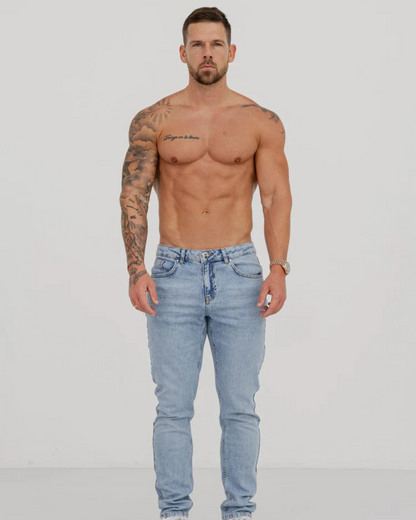 Blugi Classici Confortabili pentru Bărbați 