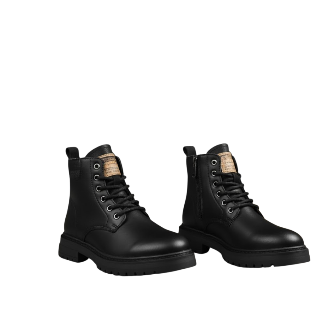 Bocanci barbați în stil militar cu talpă robust 