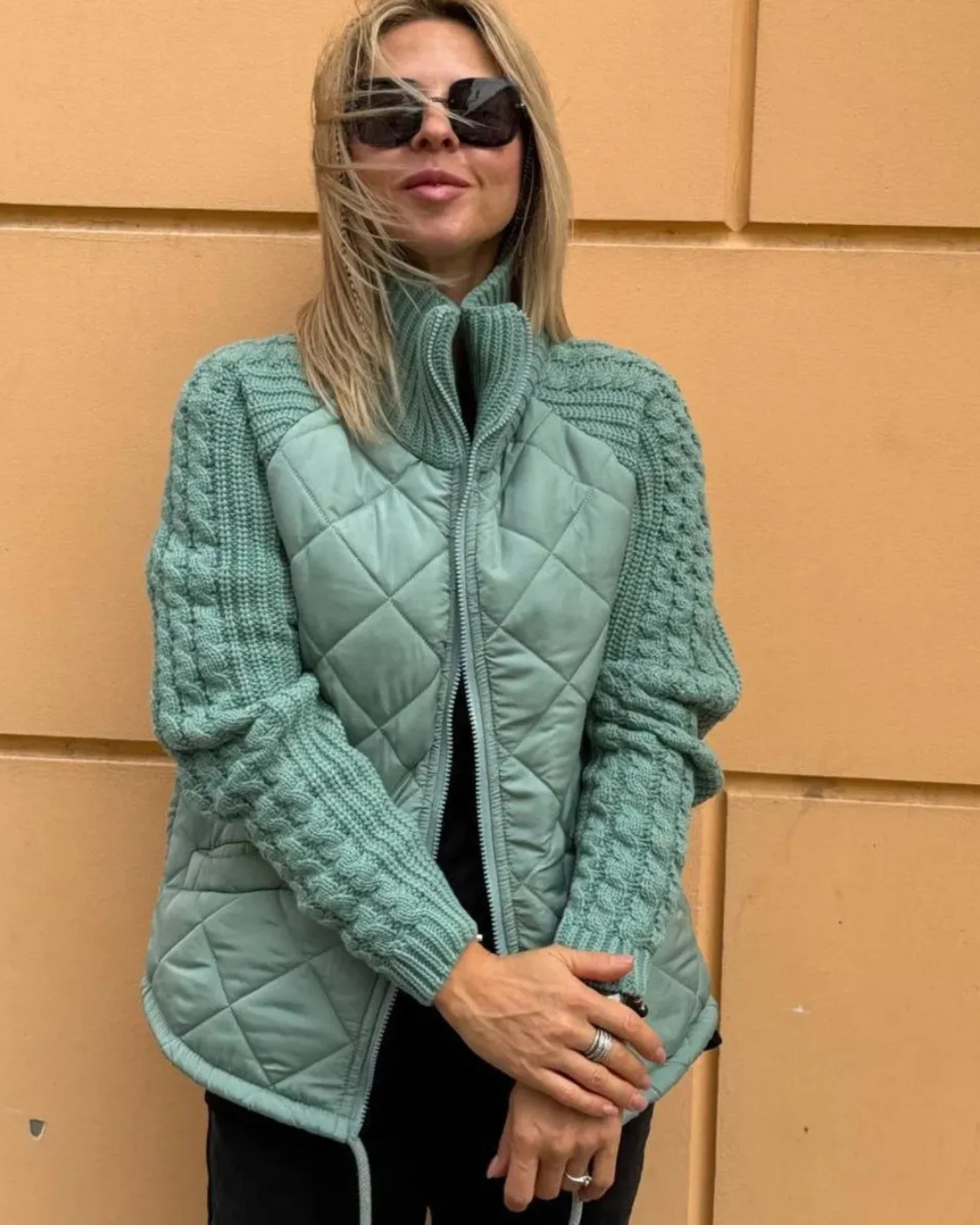 Jachetă casual cu lungi și fermoar pentru bărbați 