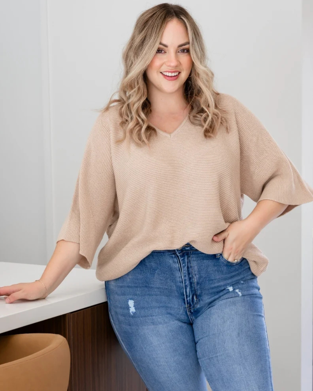 Bluză casual din tricot cu mânecă lungă pentru bărbați, cu model confortabil 