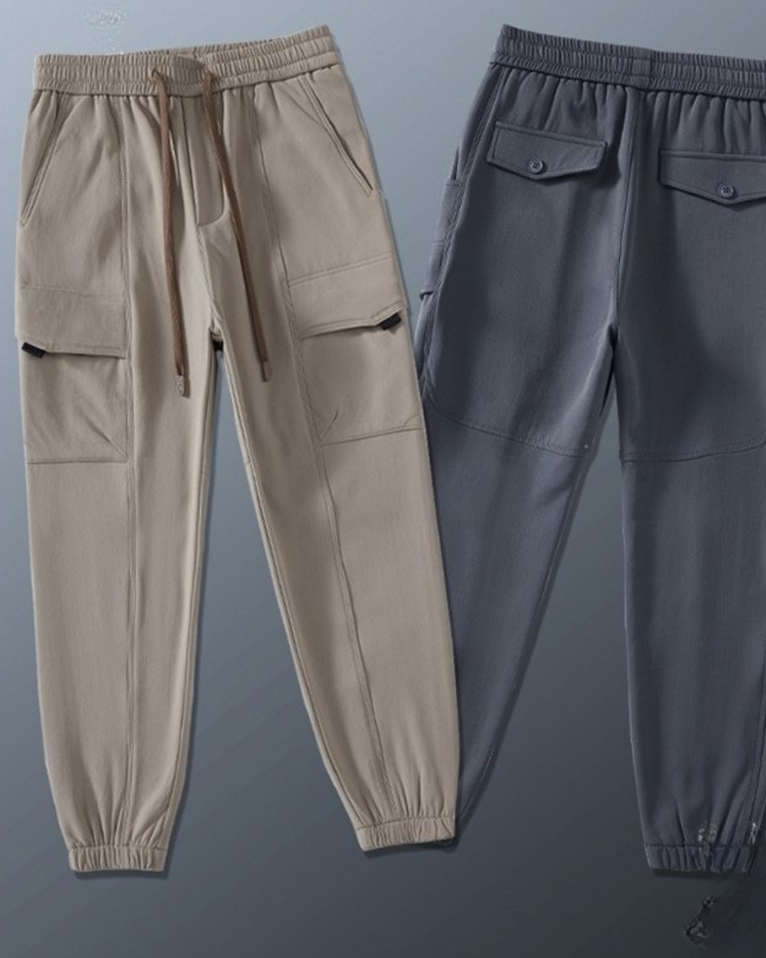 Pantaloni Casual Unisex cu Mai Multe Buzunare 