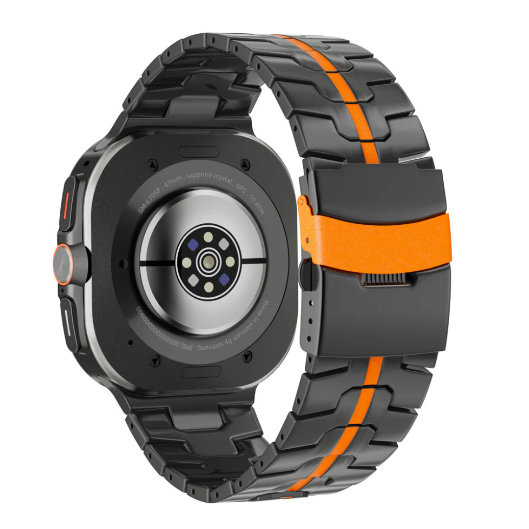 Ceas sportiv cu rea din titan futuristic și funcțional