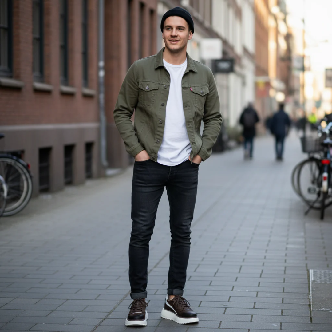 Adidași în stil urban cu talpă ergonomică pentru bărbați® 