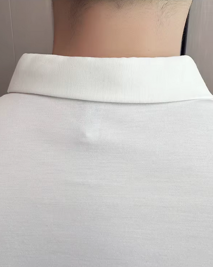 '-Elasticitate Ridicată, Ușoară, Moale și Rezistenta la încrețire Cămașă Polo Pentru Bărbați în Culoare Solidă 