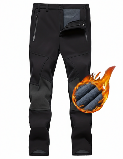 Pantaloni impermeabili cu șapcă din fleece unisex 