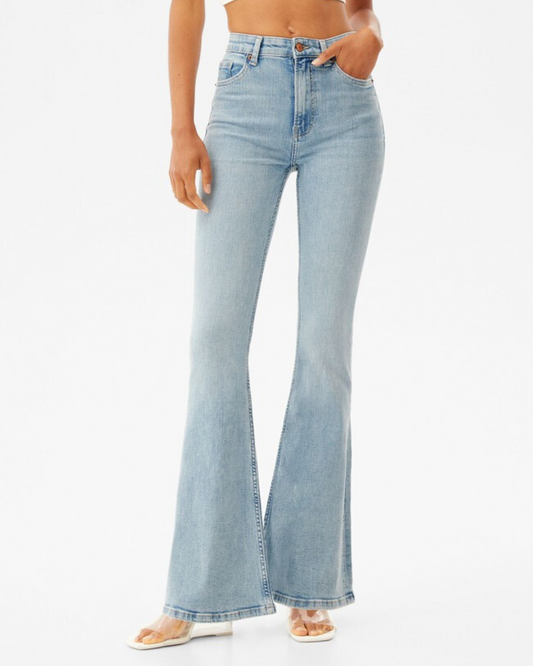 Blugi curea Elastică cu Talie înaltă Pentru Femei