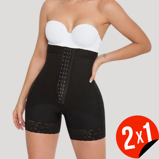 Brâu cu talie înaltă scurt cu Snaps (OFFERTĂ 2X1)